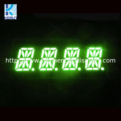 China ROHS SGS 16 Segment Alphanumeric LED Display 4 Digit Blue Green Color for sale