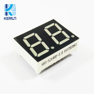 China Ultra Red 0.56in Dual Digit 7 Segment Display Common Anode For Digital Indicator for sale