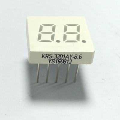 China Yellow Color 2 Digit Seven Segment Display Numbers FND 0.3inch Indoor for sale