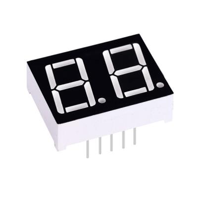 China Indoor Usage Numeric LED Display 7 Segment 2 Digit 0.8in Red Color for sale