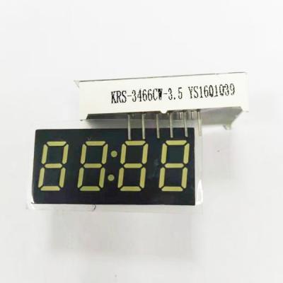 China 4 segmento Mini Led Clock Display de los dígitos 7 blanco del ánodo de 0,36 pulgadas en venta