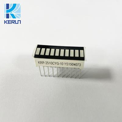 China Common Cathode 10 Segment LED Bar Graph Display 574nm RGB OEM ODM for sale