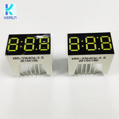 China White Color Common Anode Seven Segment Display 3 Digit 0.36 Inch for sale
