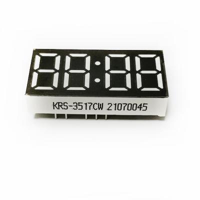 China White Color 7 Segment 4 Digit Display LED Clock Displays Low Power for sale