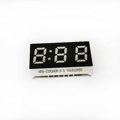 China 3 Digit 0.39inch Clock LED Display Common Anode 7 Segment Red Color for sale