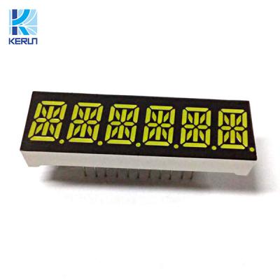China White Color 14 Segment LED Display 6 Digit 0.4 Inch Alphanumeric Displays for sale