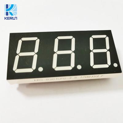 China 0.8 Inch Numeric LED Display 7 Segment 3 Digit For Measuring Equipment for sale