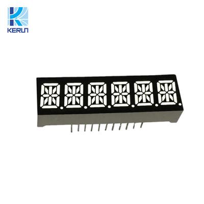 China 10mm Six Digit 14 Segment LED Display Commen Anode 0.39 Inch for sale