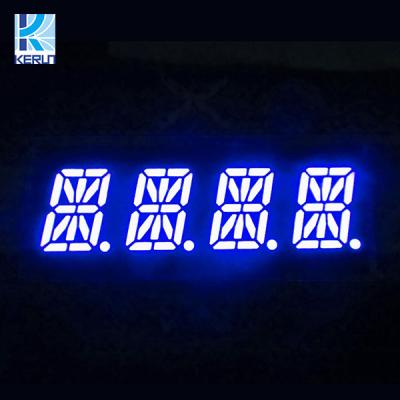 China Alphanumeric 16 Segment LED Display 4 Digit 0.39 Inch Blue Green Color for sale