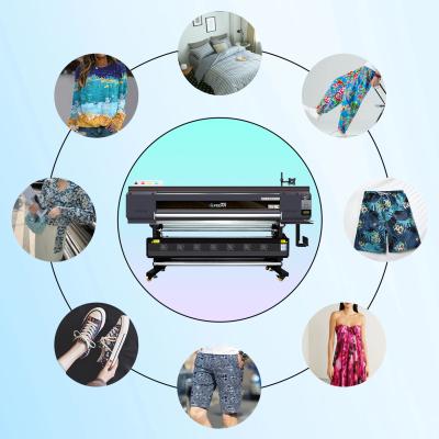 China Large effective 1900mm format I3200A1head Sublimation Printer With  C/M/Y/K Ink for clothes/shoes/hats for sale
