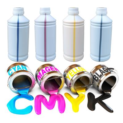 China 1000ml dtf ink ISO Certified Vivid Color Printer Ink C/M/Y/K/W for sale