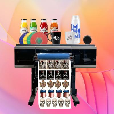 China UV DTF All in One Laminating Machine Crystal Table Top 3D UV Sticker DTF Printer For wooden /glass /paper/geramic surfac à venda