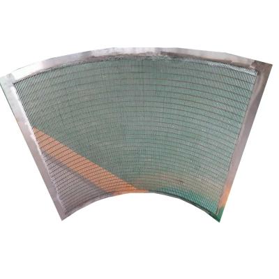China Iso9001 Sus304 Pressure Curved Welded Wedge Wire Screen for sale