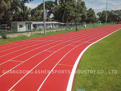 China PU 13mm Thickness Tartan Running Track High Tensile Strength for sale