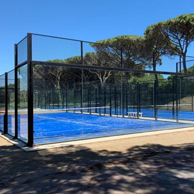 China Wheelchair Accessible Padel Tennis Courts Fields Type With PE Fence for sale