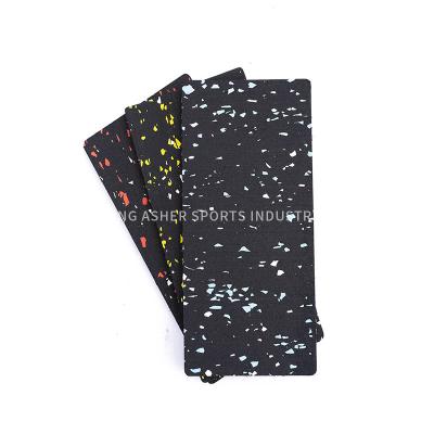 China High Density Gym Rubber Mat 15mm Thickness Tiles Type Recycled for sale