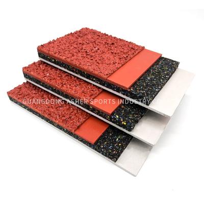 China Sandwich Type Rubber Running Track Material , Shockproof Athletic Track Surfaces for sale