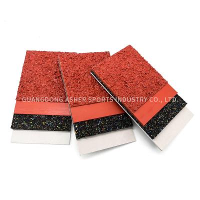 China Weatherproof Field Running Track Colored 10mm Thickness Tiles Type for sale