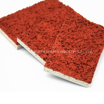China Material material rojo de la pista del tartán de la PU, grueso del suelo 13m m de los deportes al aire libre en venta