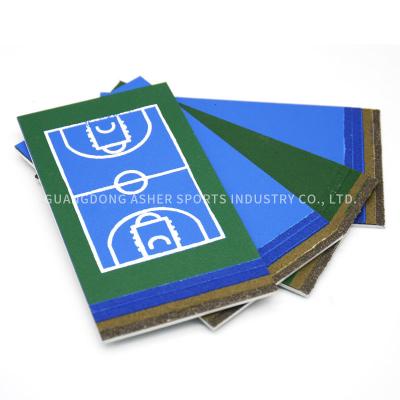 China Anti Abrasion Acrylic Sports Flooring Rough Surface Badminton Court Use for sale