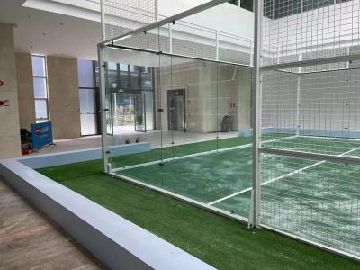China Padel Tennis Courts Designed With Synthetic Grass Surface And LED Lighting à venda