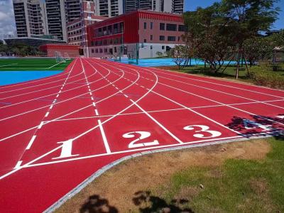 China High Friction IAAF Running Track For Cement Concrete Or Bituminous Concrete With Drainage And UV Resistant for sale