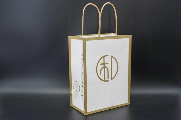 Quality ODM Recycled Paper Shopping Bags Personalized Bulk Kraft Bags With Handles for sale