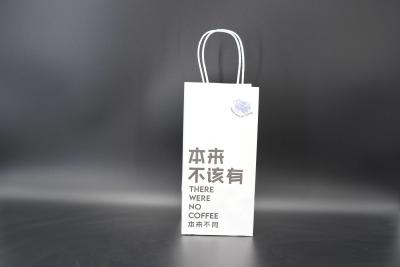 China Recycled Takeout Small Kraft Paper Bags With Handles Twisted for sale