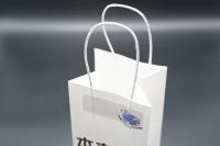 Quality Recycled Takeout Small Kraft Paper Bags With Handles Twisted for sale