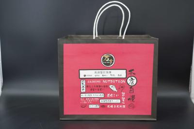 China OEM / ODM Custom Printed Paper Bags White Twisted Handle Paper Bags for sale