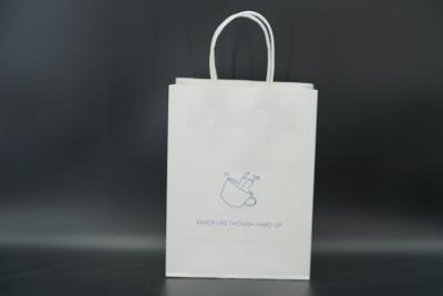 China Versatile Premium Custom Printed Paper Bags Biodegradable With Twisted Handles for sale