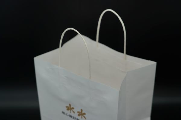 Quality Oversized Custom Paper Shopping Bags With Handles White Twisted for sale
