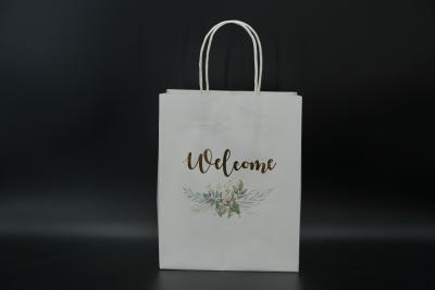 China ODM Handle Paper Bags Sustainable Custom Kraft Shopping Bags Lightweight for sale