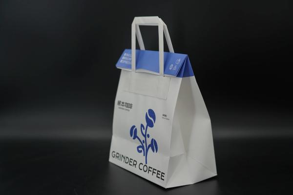 Quality Customized Printing Paper Bags Folding Mouth Personalised Paper Bags With for sale