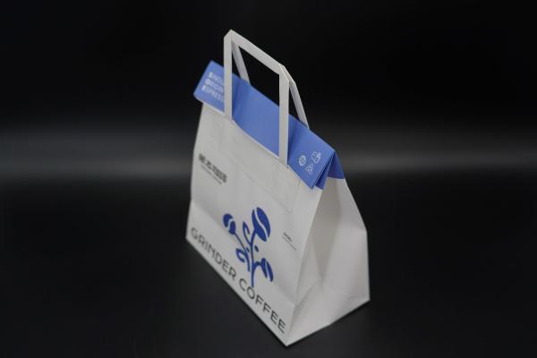 Quality Customized Printing Paper Bags Folding Mouth Personalised Paper Bags With for sale