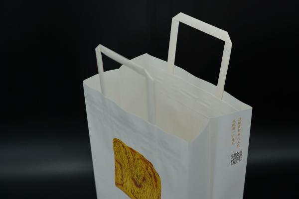 Quality Custom Printing Kraft Paper Bread Bags Organic Food Packaging Paper Bags for sale