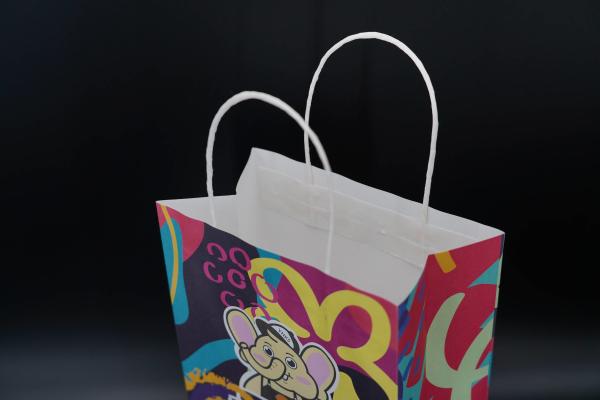 Quality Cafes Restaurant Take Out Paper Bags Biodegradable Personalised Paper Bags for sale
