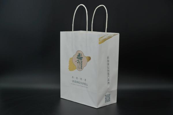 Quality Industry Eco Paper Bags Multi Purpose White Kraft Eco Craft Bags Recyclable for sale