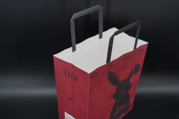 Quality Versatile Paper Packing Bag Eco Lightweight Kraft Takeaway Bag for sale