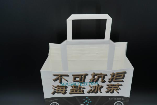 Quality OEM Personalized Paper Bags Kraft White Paper Bags With Rope Handles for sale