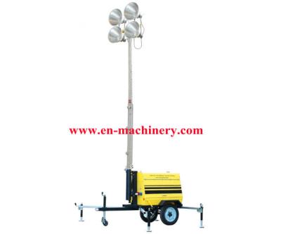 China Light Tower Waterproof Outddoor portable diesel Portable Led Light for sale