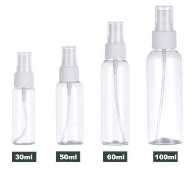 China Botellas plásticas claras del desinfectante de la mano de 30ml 50ml 60ml 100ml en venta