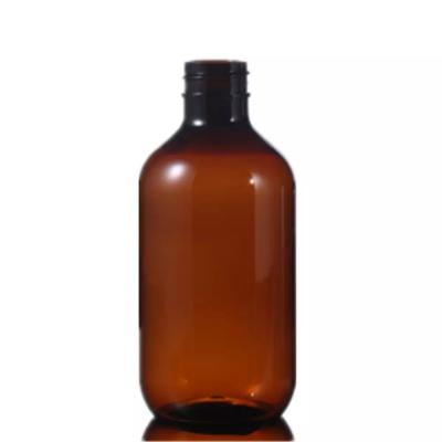China Green Amber PET 300ml Cosmetic Packaging Plastic Bottle for sale