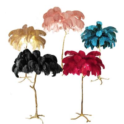 China 180cm Ostrich Feather Lamp for sale