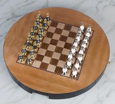 China India Zinc Alloy Folding Magnetic Decorative Chess Board for sale