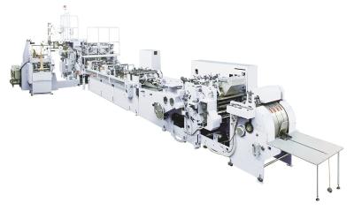 China bolsa de papel de la anchura de 1260m m que hace la máquina con la manija en venta