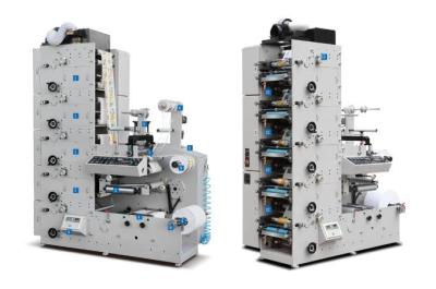 China Máquina automática de impresión de etiquetas flexográficas con estación de corte por die 60 m/min en venta