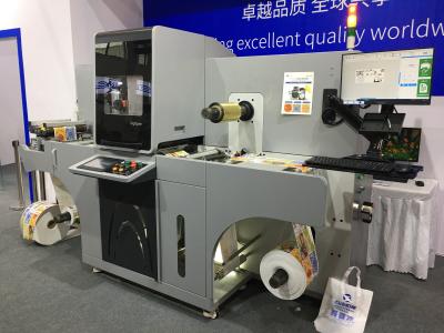 China Folie die Vernissend Etiket die Machine 6M/Min 1080*360Dpi verbeteren stempelen Te koop