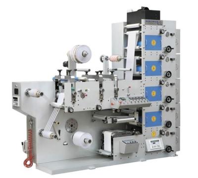 China Automatic UV Label Flexo Printing Machine 600mm Rewinding for sale