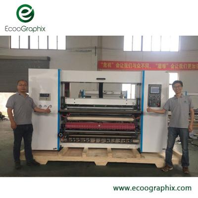 China Shaftless Thermal Paper Slitting Machine 1400mm Unwinding Width for sale